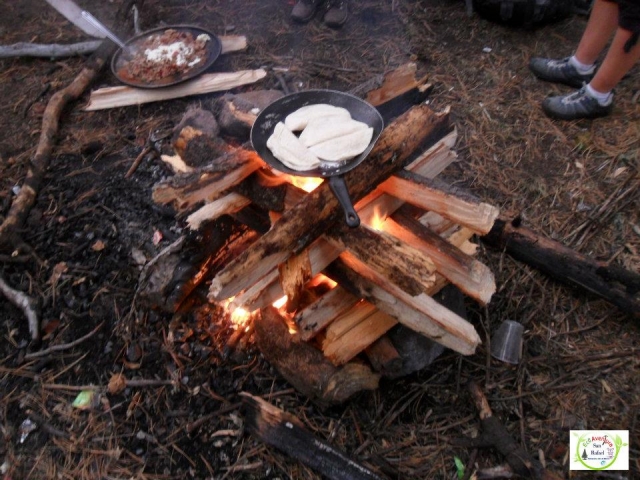  Campfire and food 